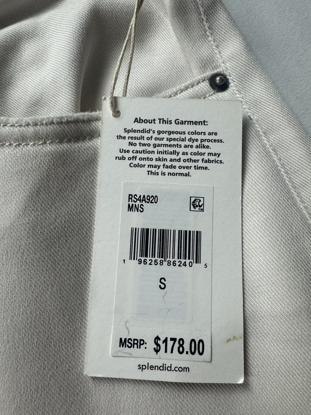 $178 Splendid Ivory Denim Long Skirt Size S.      (B.146)