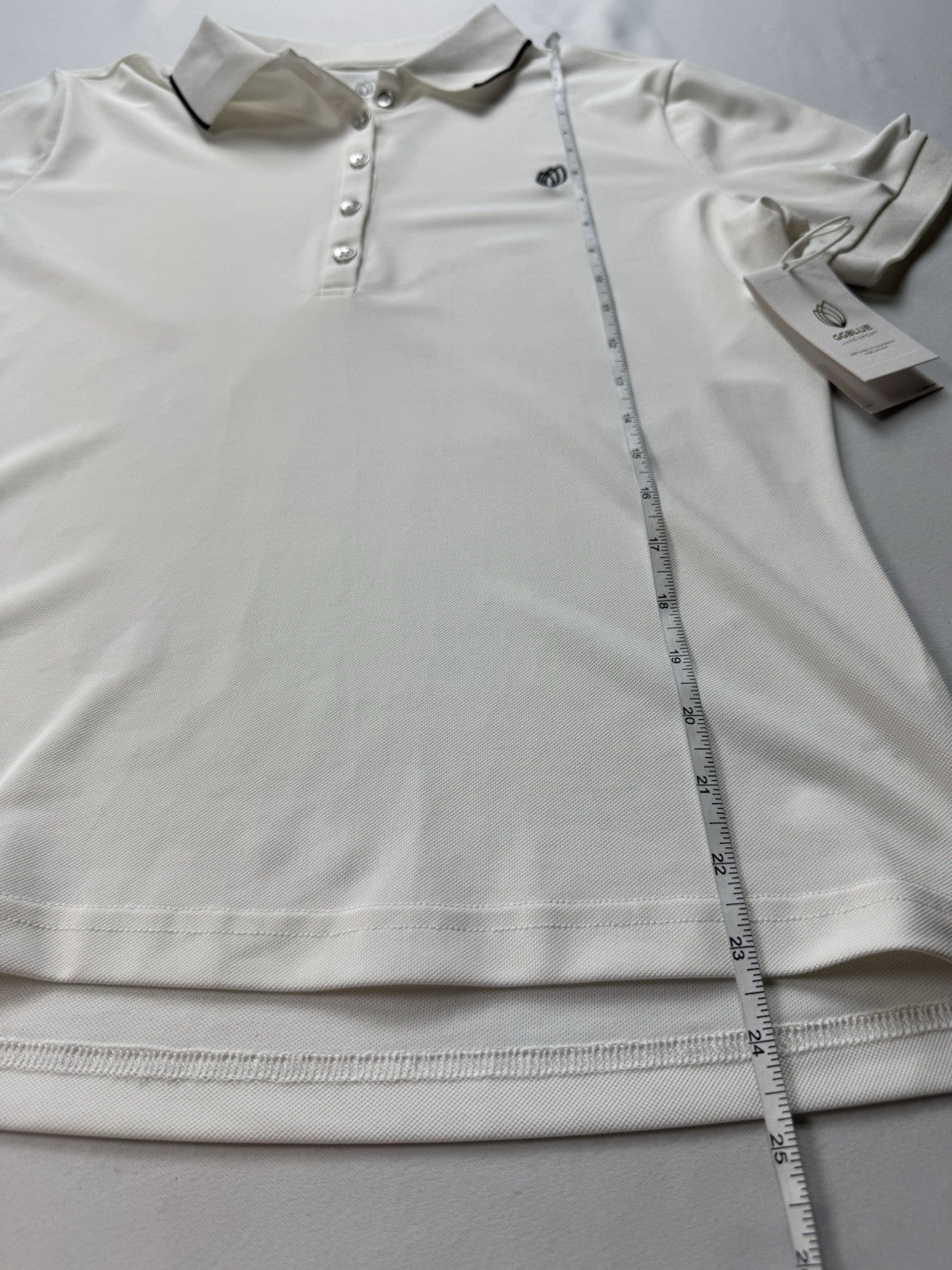 GG Blue Women's Golf Polo Shirt Sz M. (B.44)