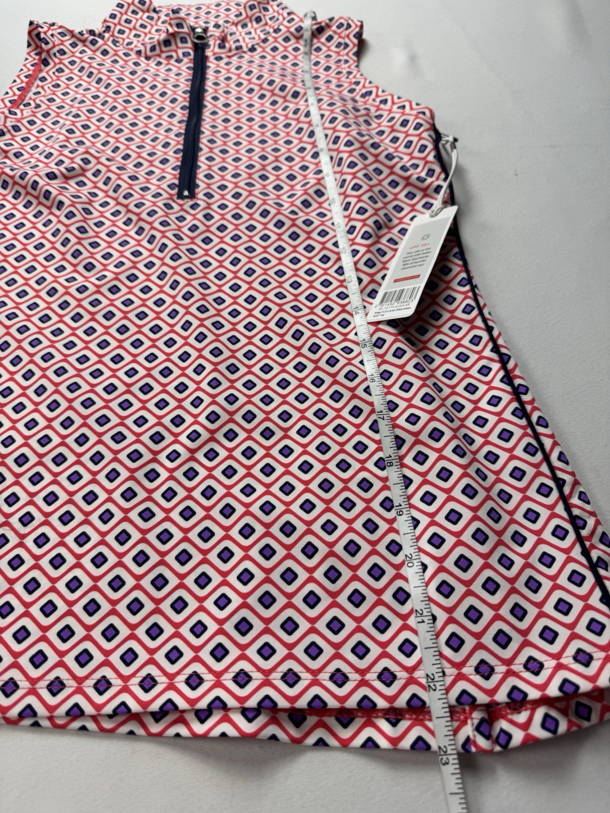 KINONA Women’s Sleeveless Golf Shirt Floral Sz XS.   (B.148)