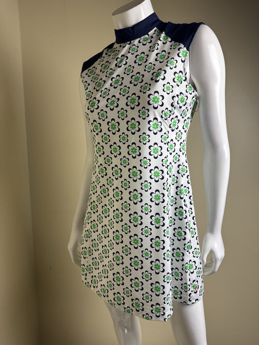 Kinona Golf Dress Pockets Floral Sz S.   (B.43)