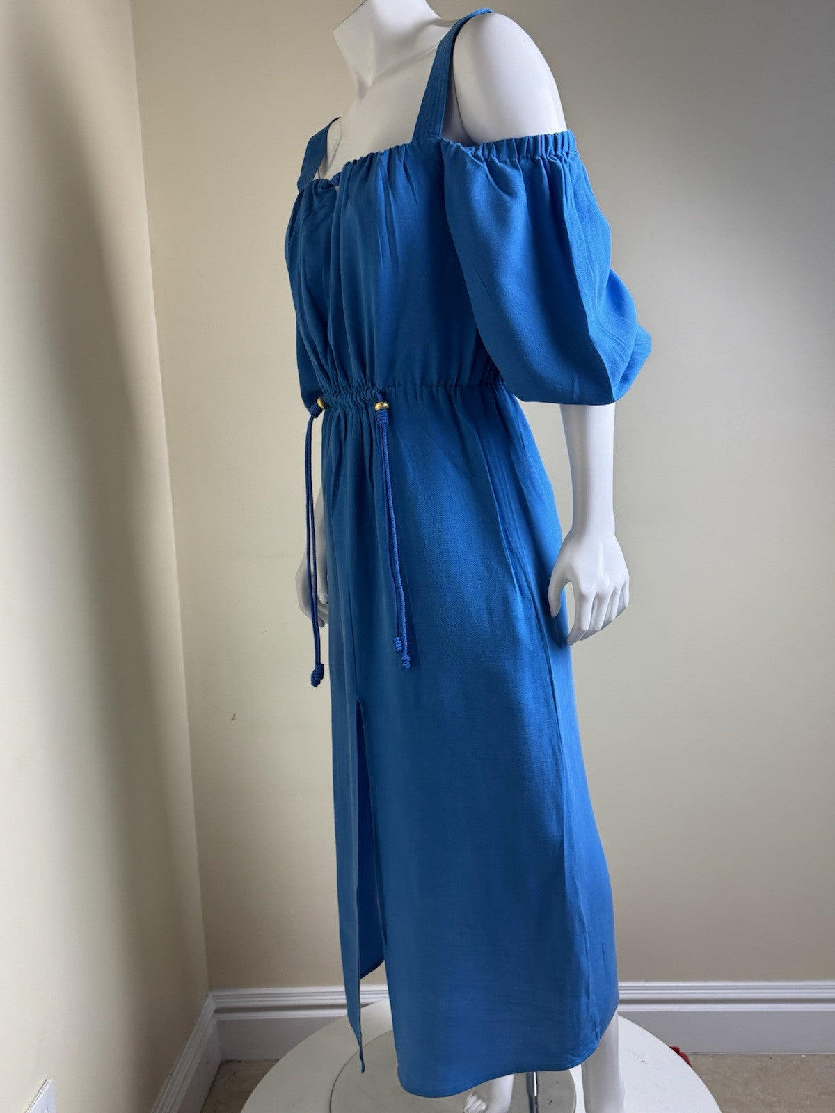 Vix Paula Hermanny Blue Long Dress Sz 6/40   (B.147)