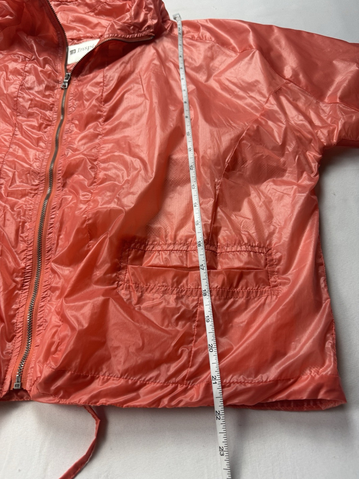 $129 Inspired Style Women's Orange Windbreaker Size M.      (B.43/1)