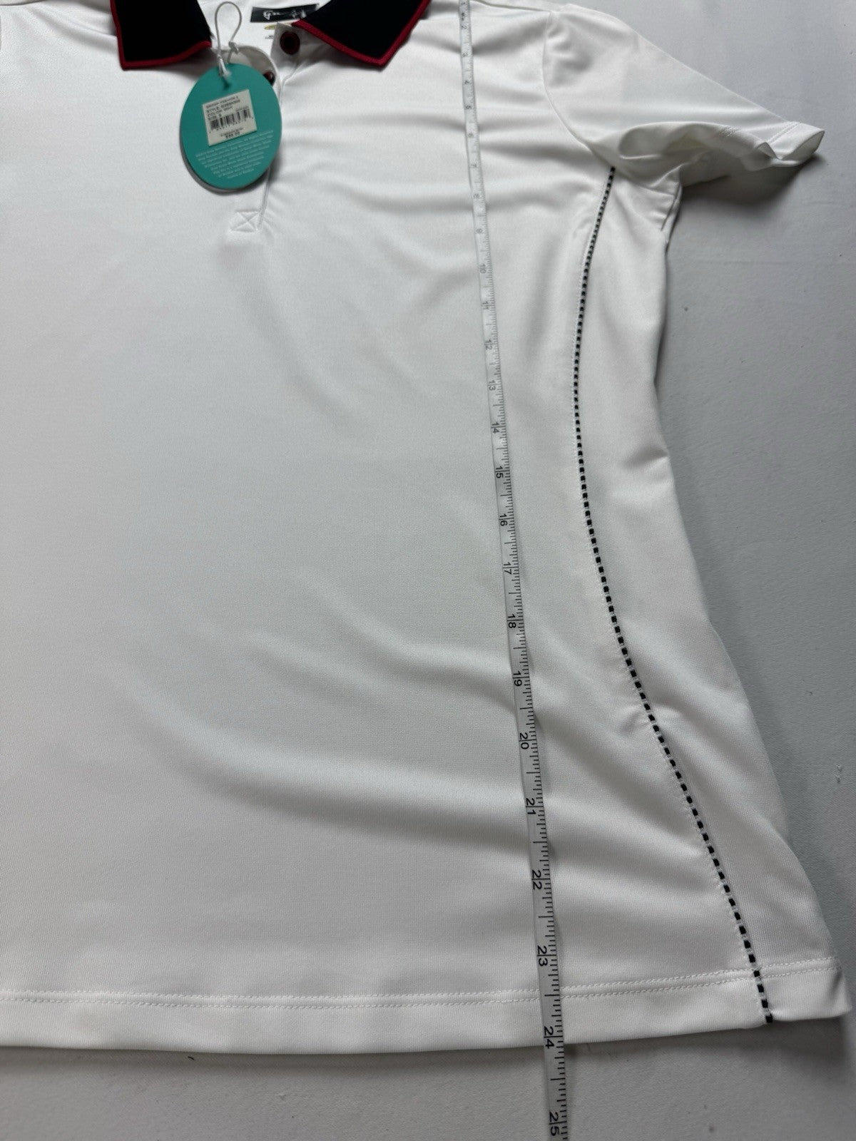 Greg Norman Women's Golf Polo Shirt White Sz S.    (B.135)
