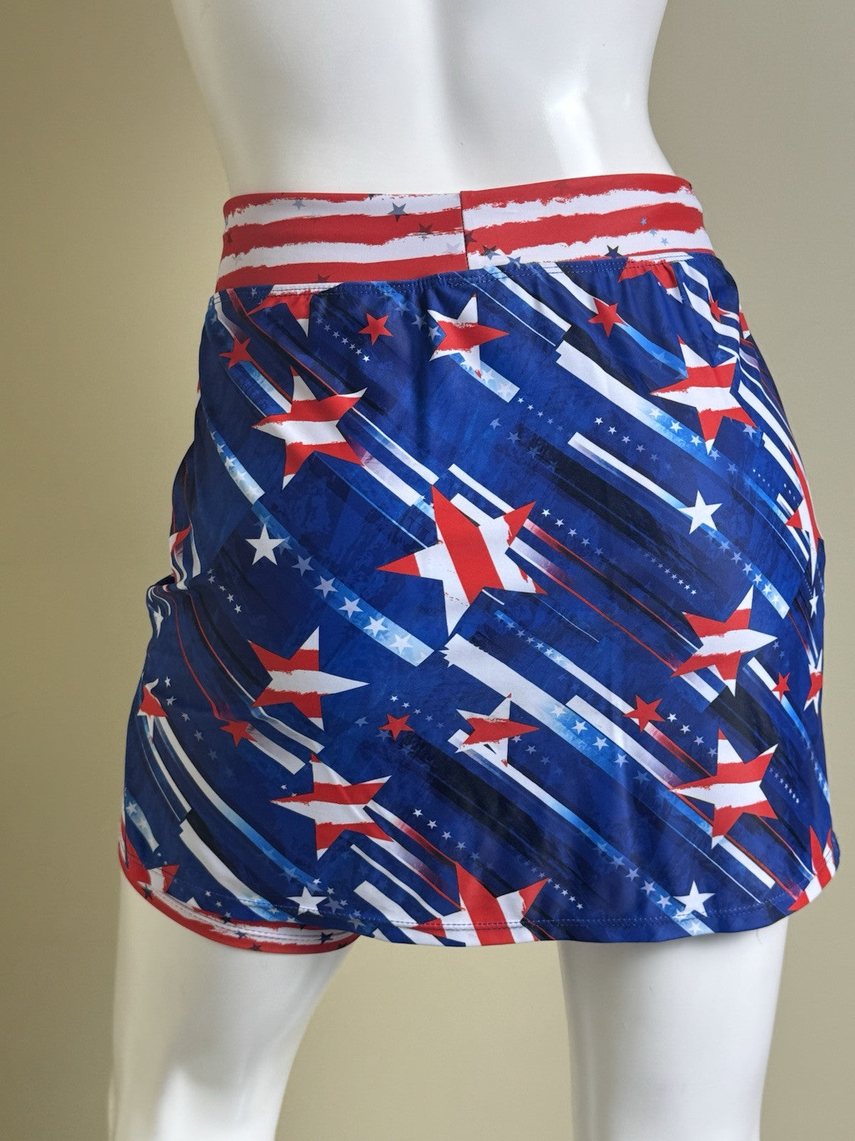 Skort Obsession Women's Golf Skort Flag Printed Sz XS (B.43)