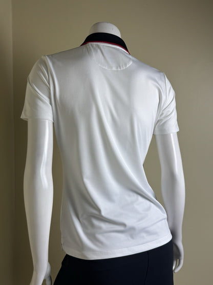 Greg Norman Women's Golf Polo Shirt White Sz S.    (B.135)