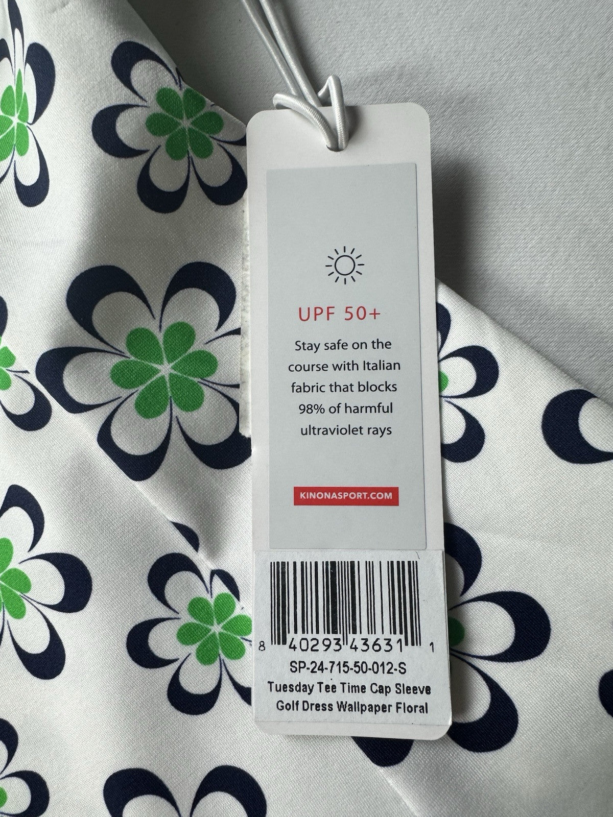 Kinona Golf Dress Pockets Floral Sz S.   (B.43)