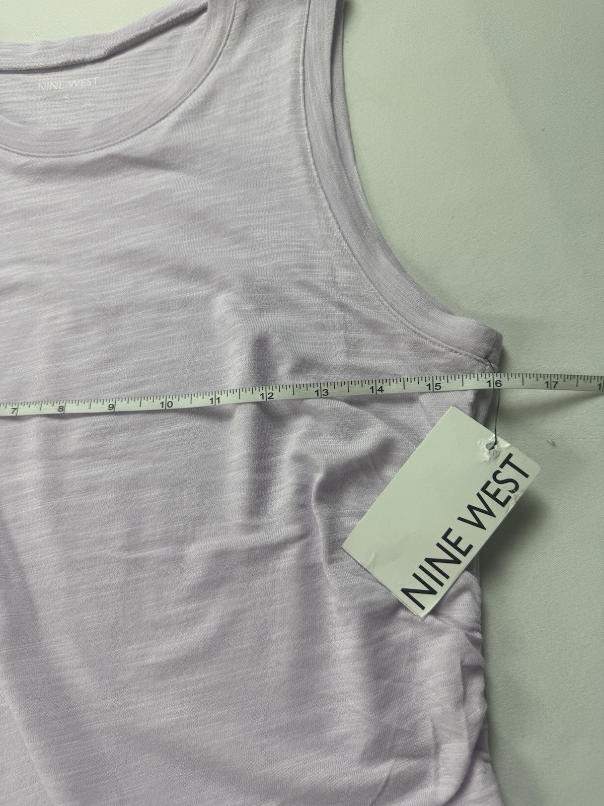 $60 Nine West Women’s Blouson Lilac Dress Sz S     (B.147)