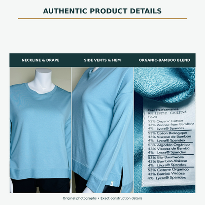 Tasc Performance Riverwalk III authentic neckline hem and fabric details