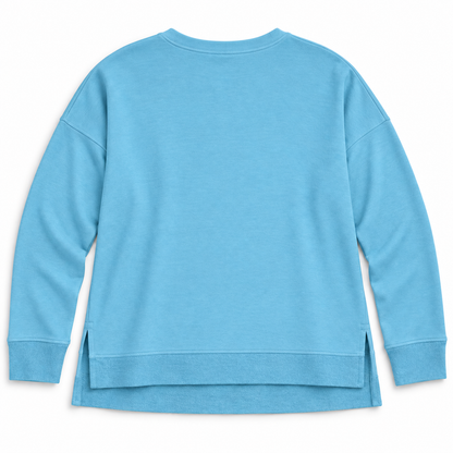 Tasc Performance Riverwalk III aquamarine sweatshirt size XL, back flat lay