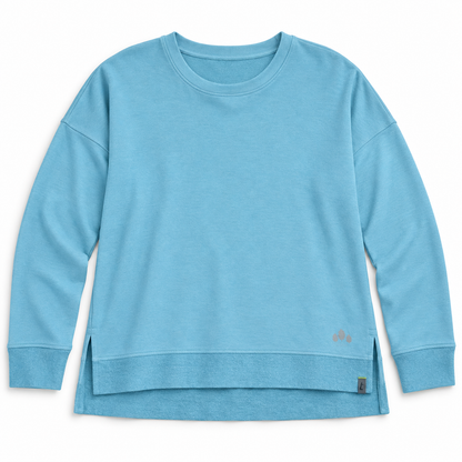 Tasc Performance Riverwalk III aquamarine sweatshirt size XL, front flat lay