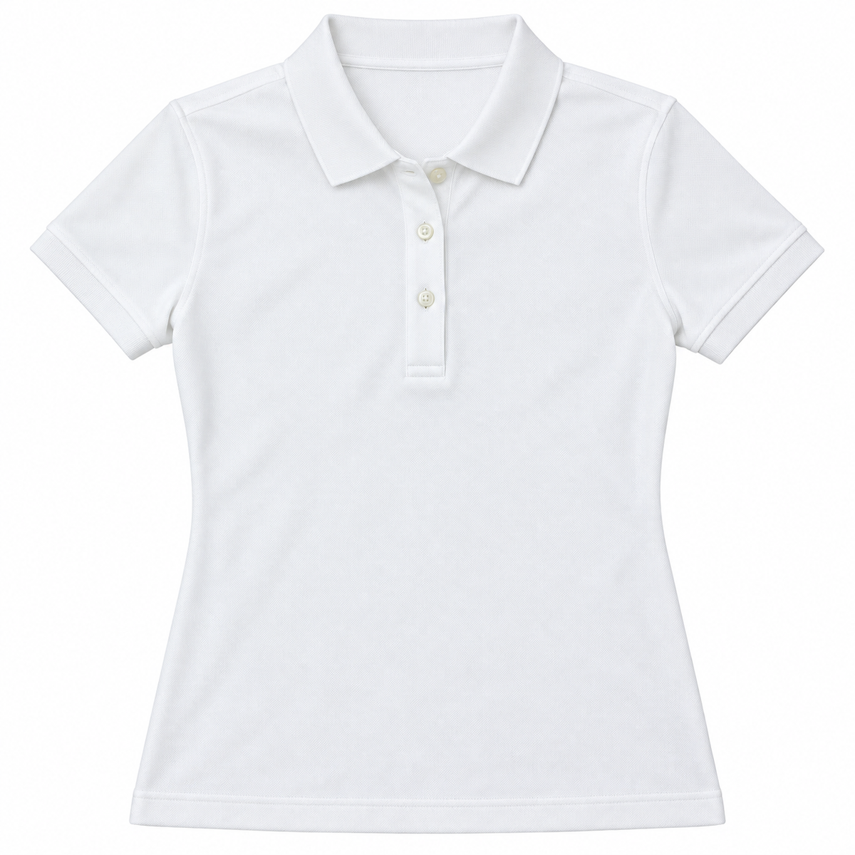 Tory Sport Snow White Tech Pique Polo size XS front flat view