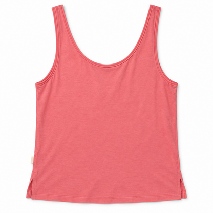 UGG women's Coralynn tank in peach coral, size S, back flat product view