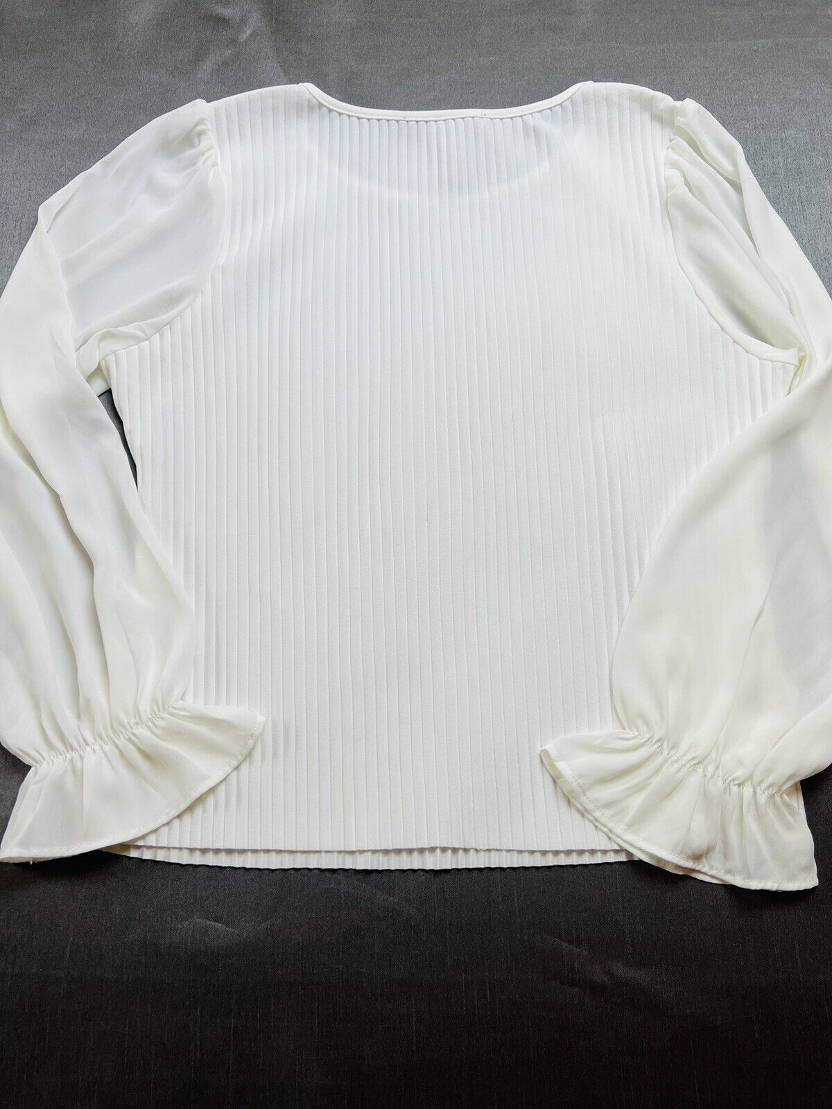 Marc New York Women’s Top White Long Sleeve Blouse Sz L