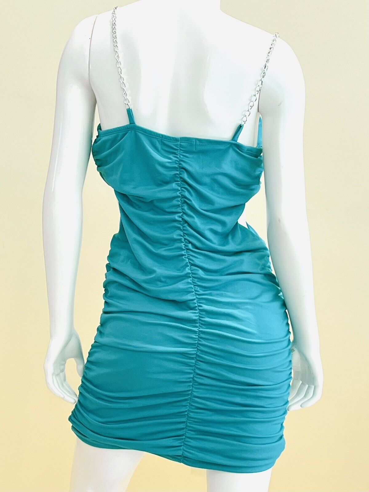 ALMOST FAMOUS Aqua Green Dress Sz XL Stretchy