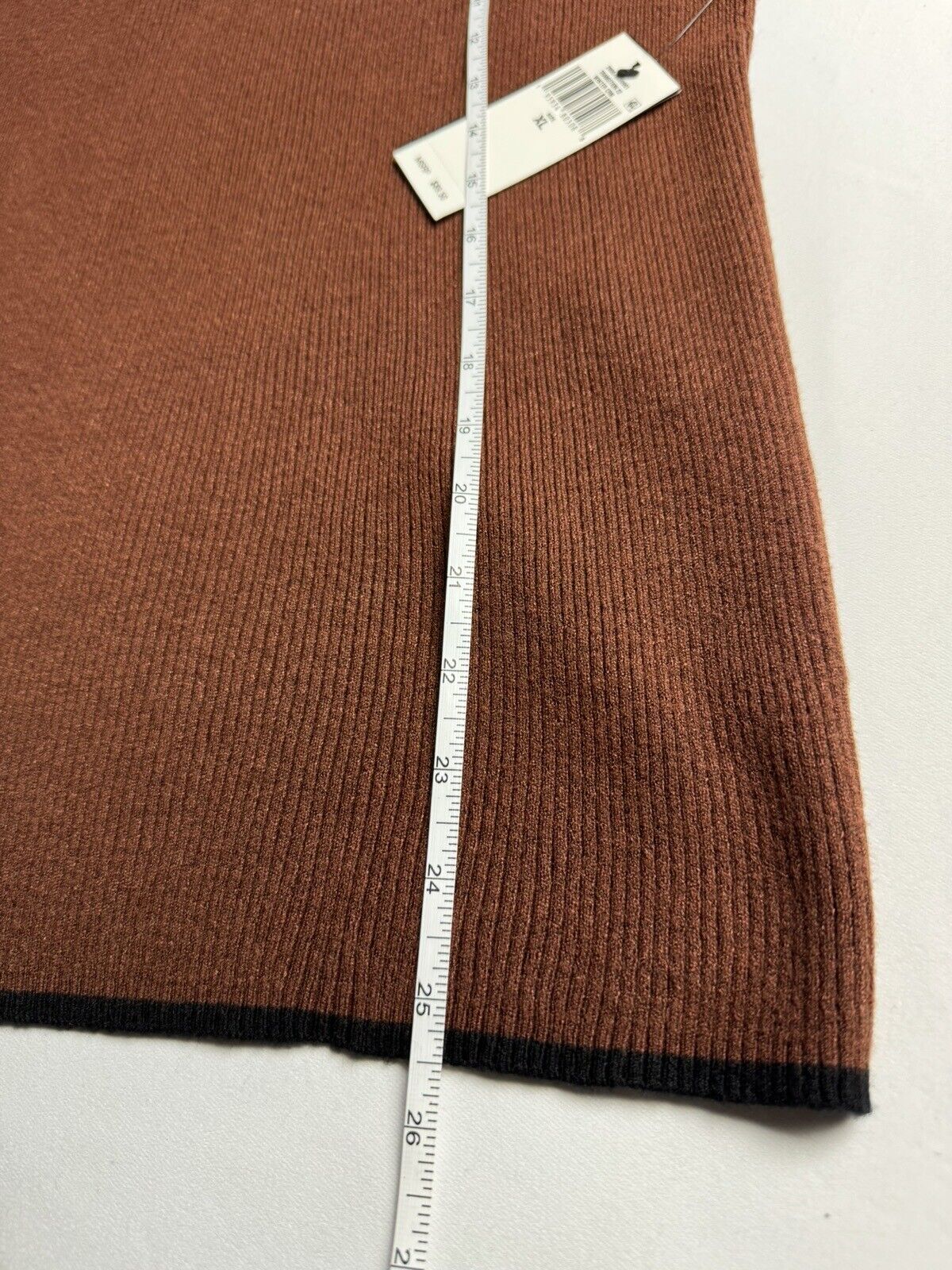 Lauren Ralph Lauren Women’s To Brown Knit Pullover Blouse Size XL.  (76)