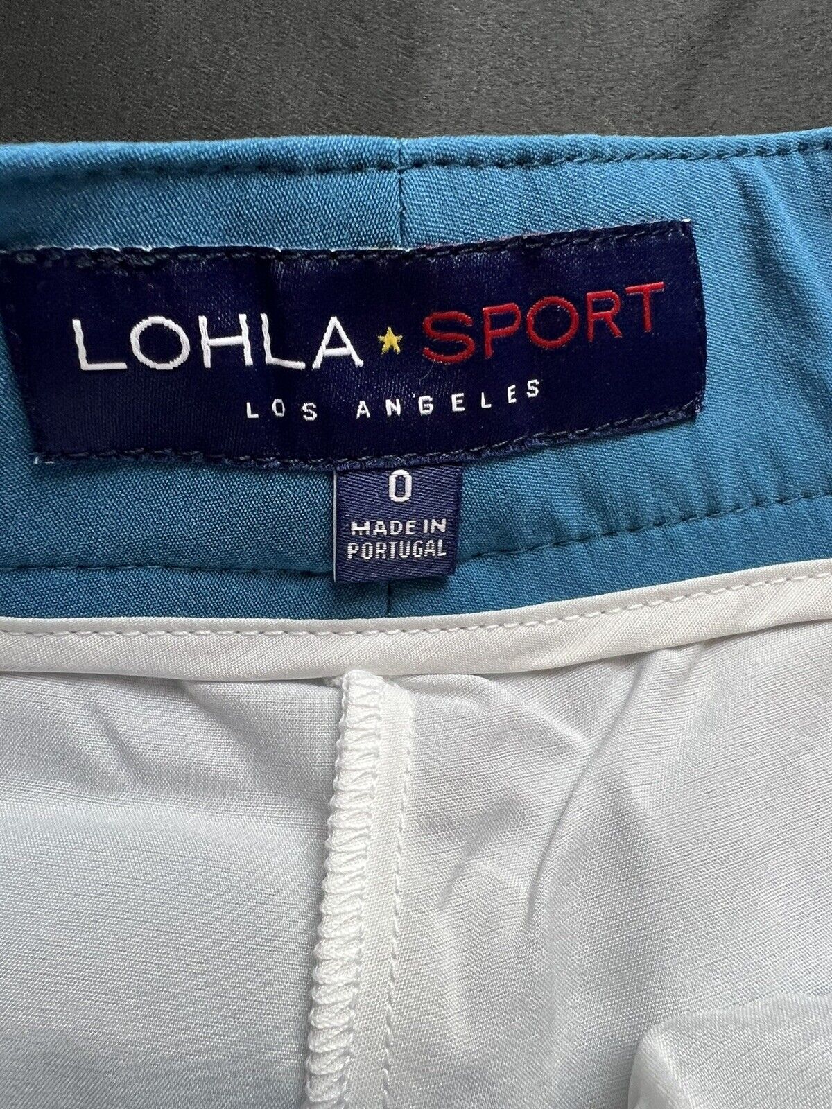 LOHLA Sport Golf Skort The Stellar Skirt Aqua Blue Sz 0 Pockets