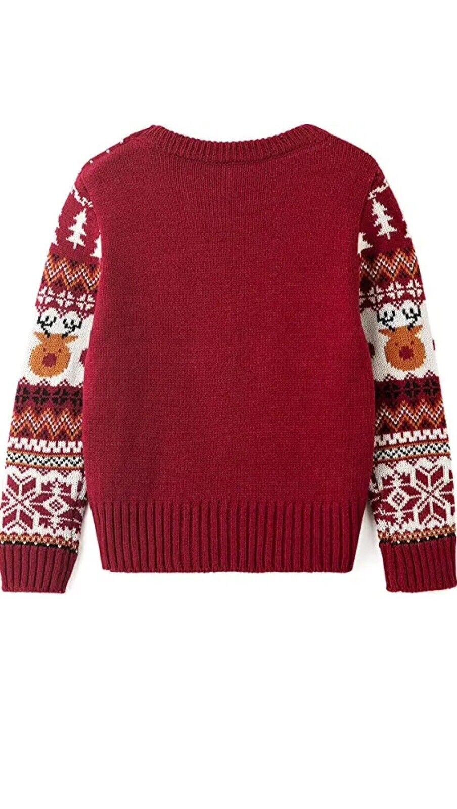 Simplee Sweater Knitted Red Reindeer Pattern Sz S.       (76)