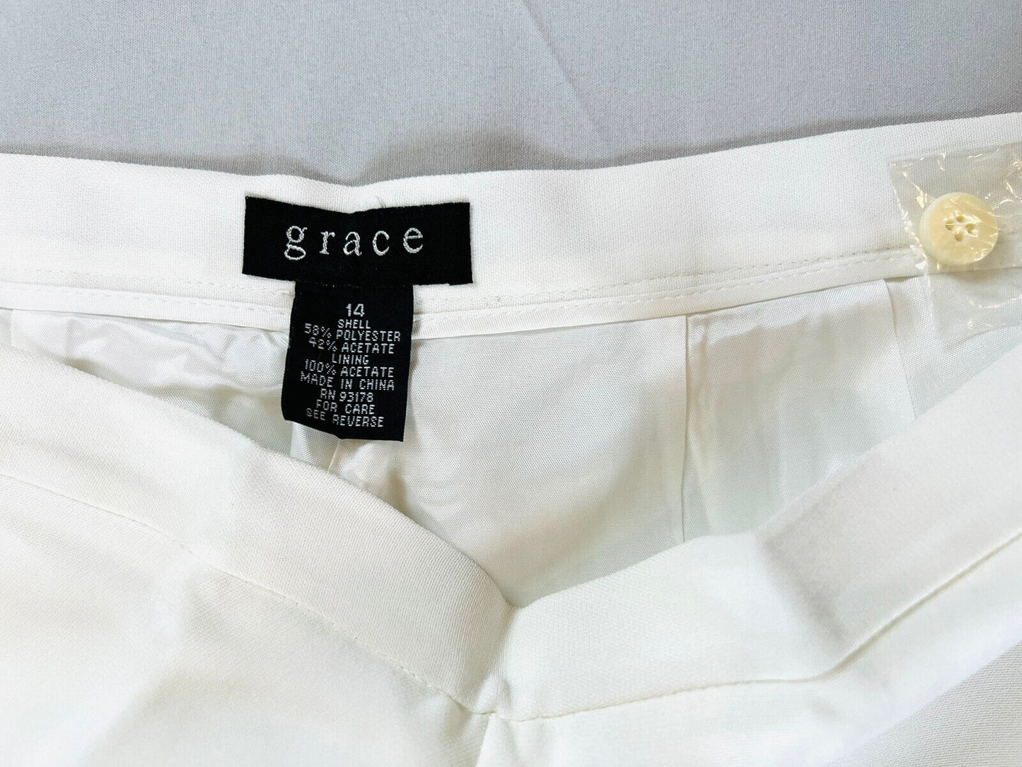 GRACE Women’s White Dress Pants Sz 14