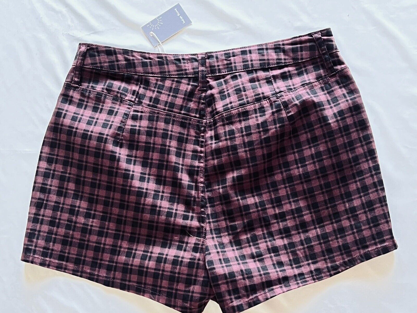 Indigo Rising Women’s Red Plaid Shorts Sz L