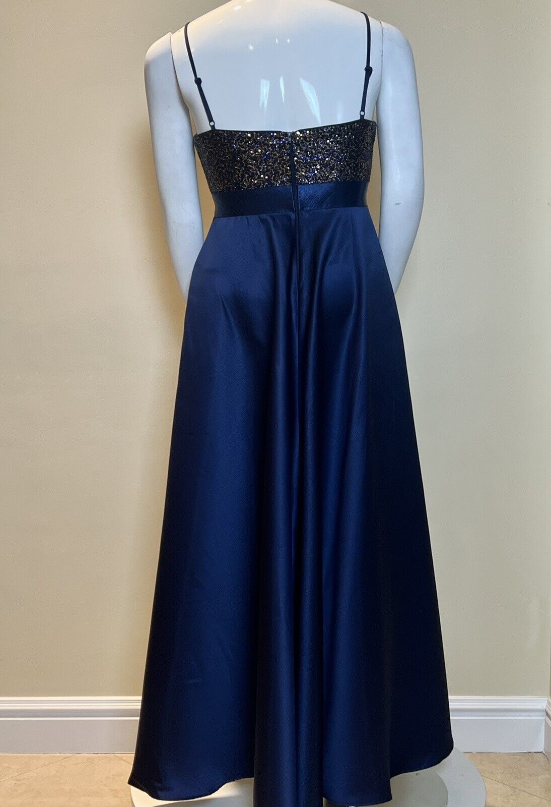 Ever Pretty High Low Formal Dress Sz 16 Navy Embellished Sparkles  (49)