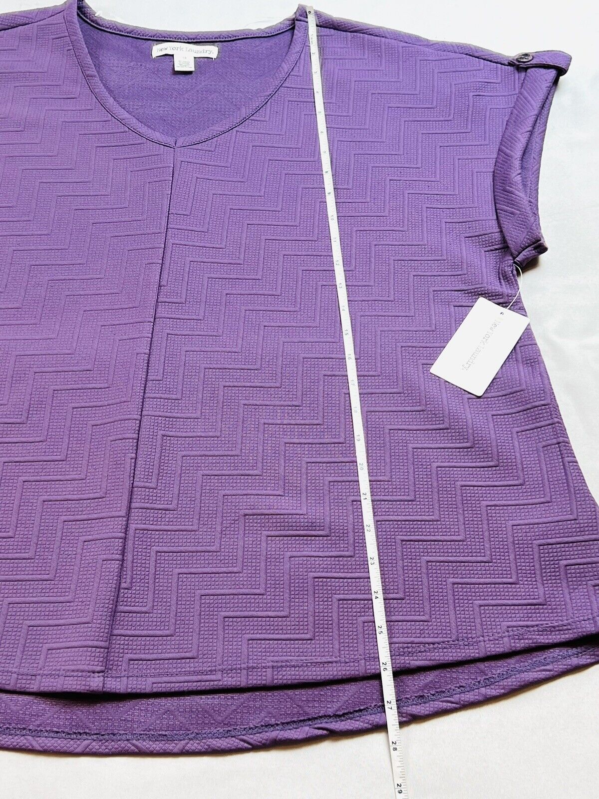 New York Laundry Women’s Blouse Sz 1XL Knit top Purple