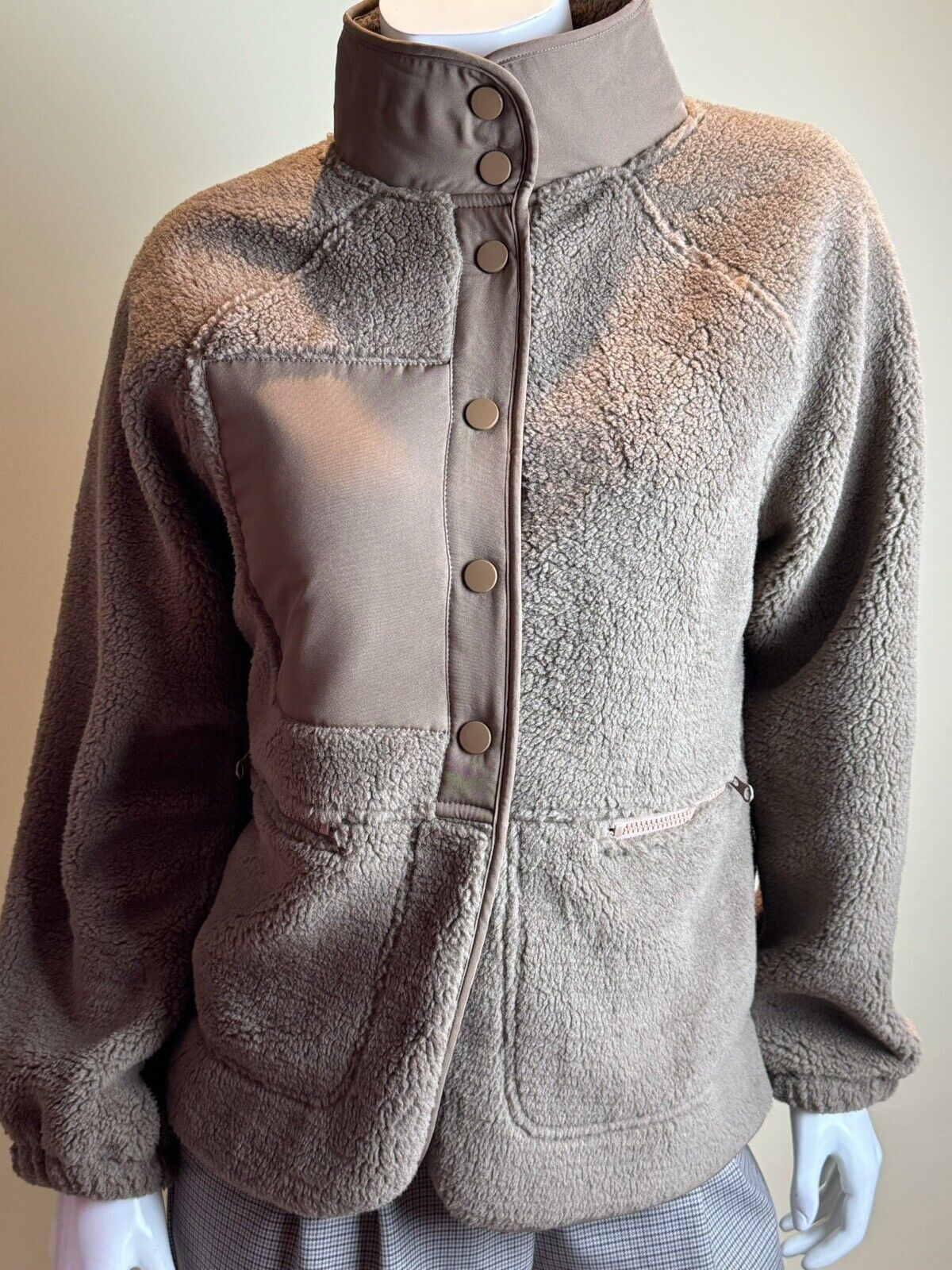 FASHION Women’s Fleece Cardigan Sweater Pocket Coat Jacket Sz M (75)