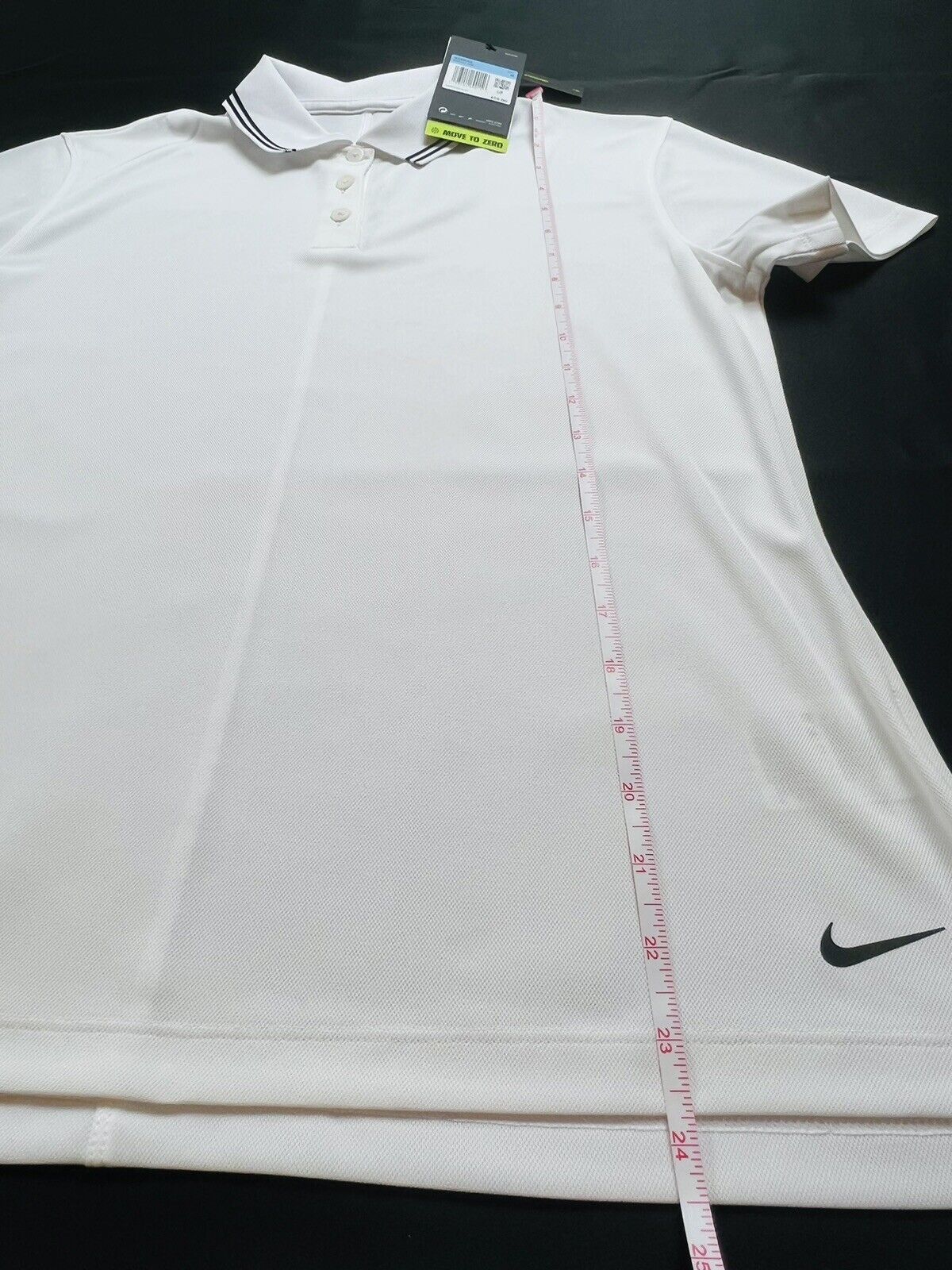 Nike Dri-Fit Women's White Short Sleeve Golf Polo Shirt Sz M