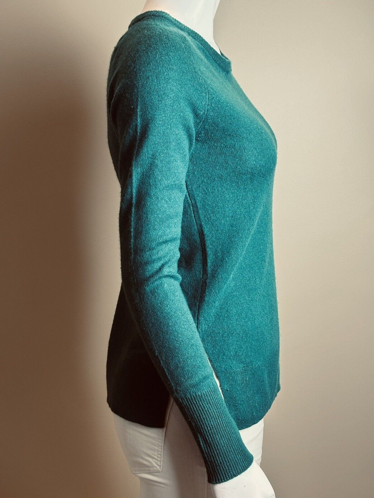 Halogen Crewneck Cashmere Sweater  Green  Size XS.  (60)