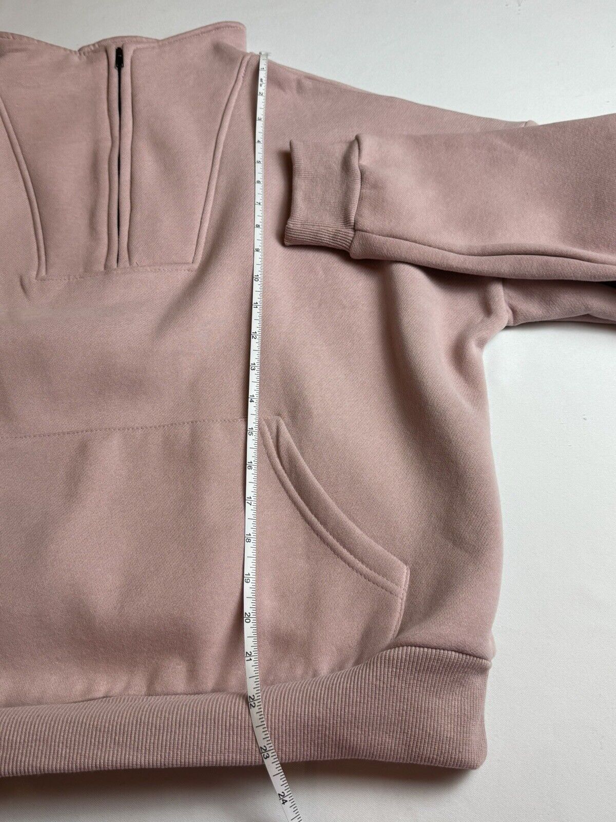 Trendy Queen Women’s Sweater Pockets Sz S Mauve (75)