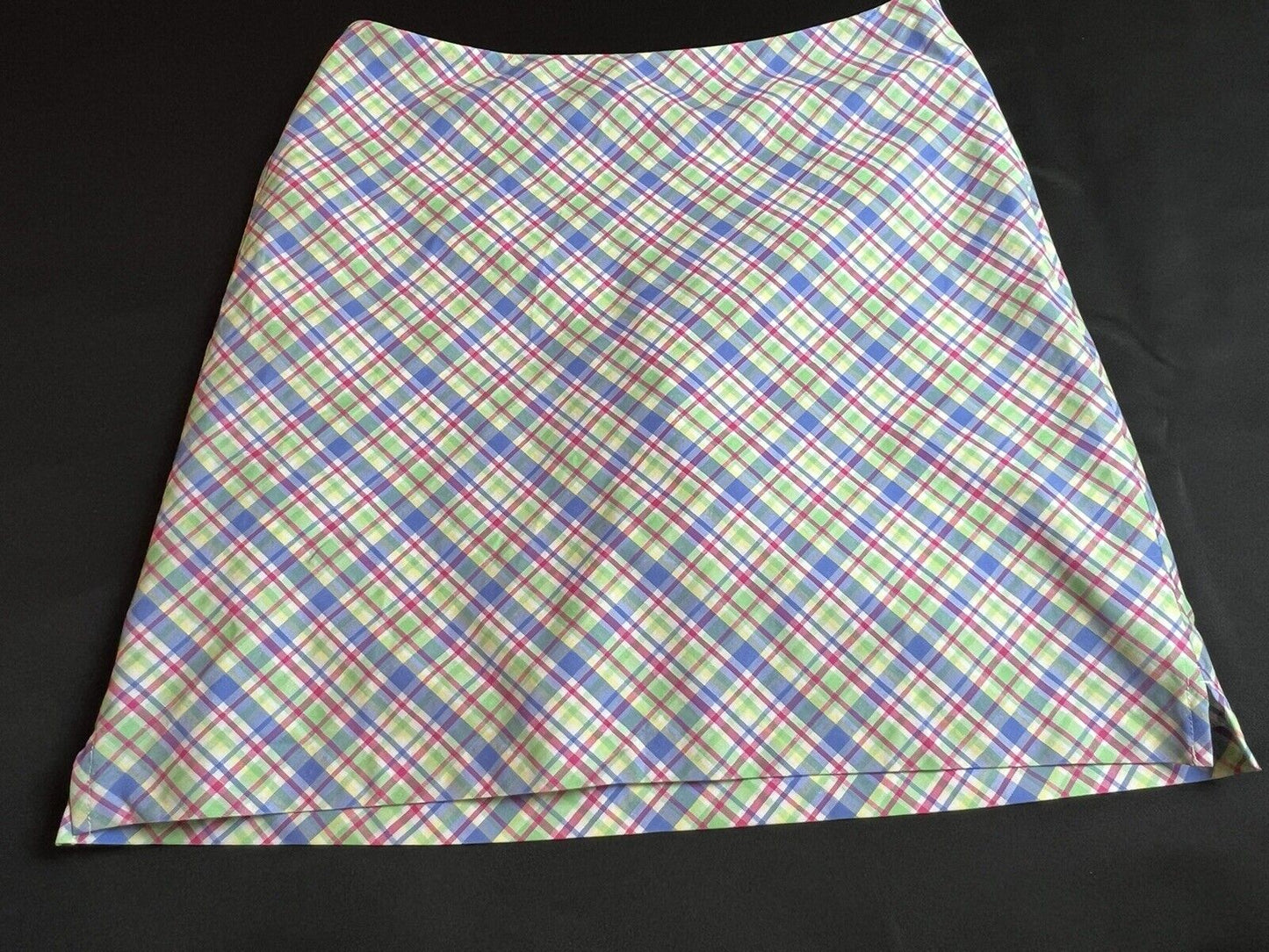 Greg Norman Women’s Athletic Golf Skort Skirt Sz 4 Multicolor Plaid