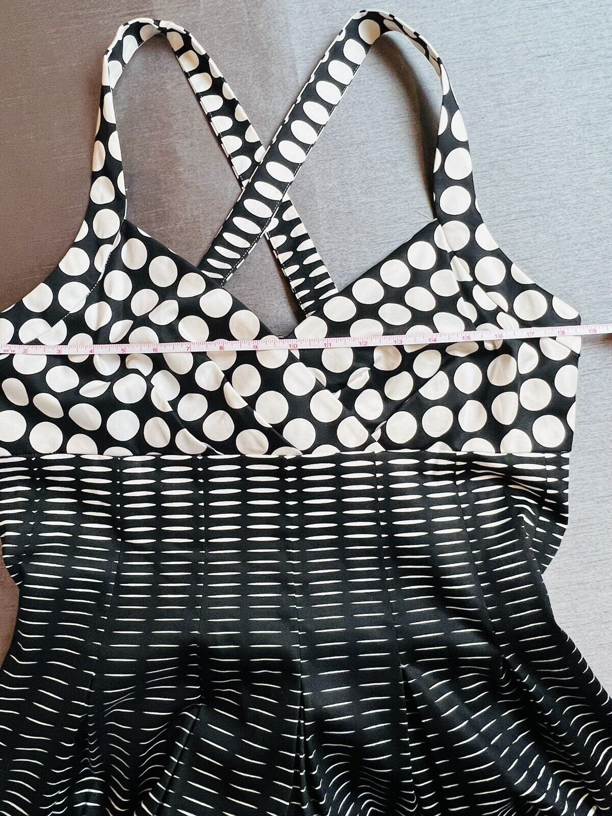 Marvin Richards Black White Polka Dot Women's Sz 16 Dress