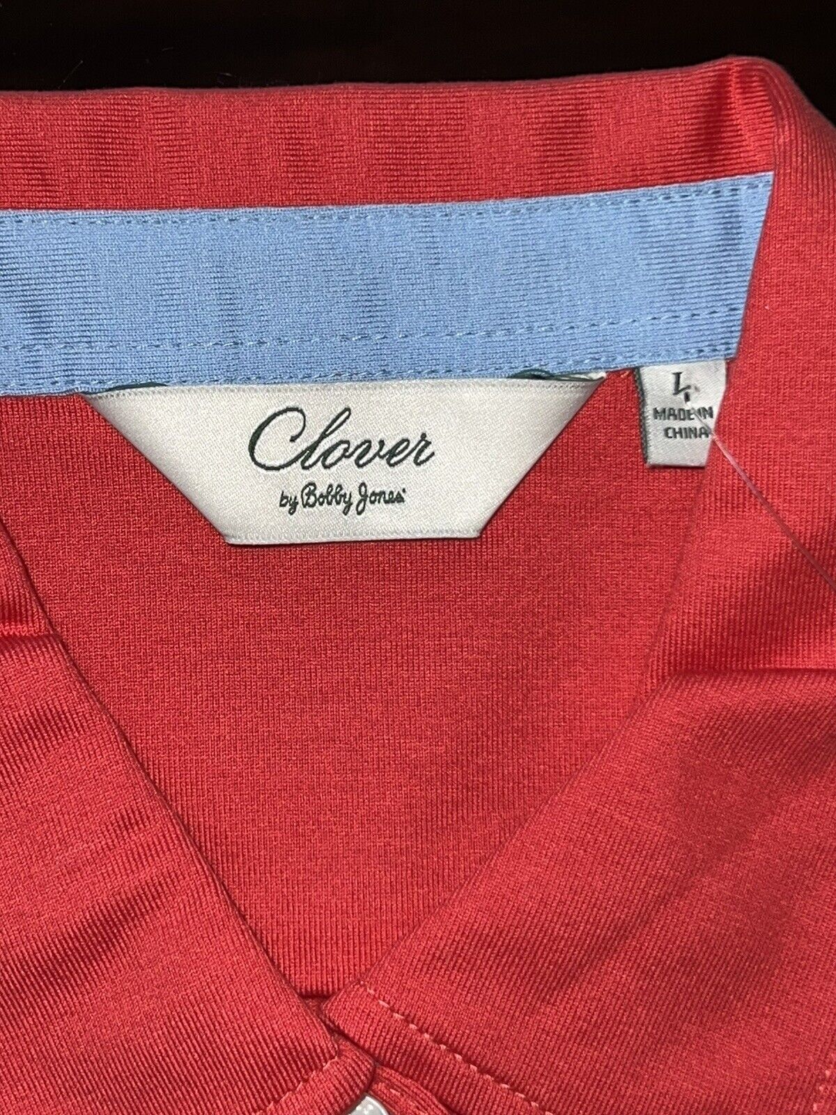 Clover By Bobby Jones Women's Golf Polo Shirt Red Size L