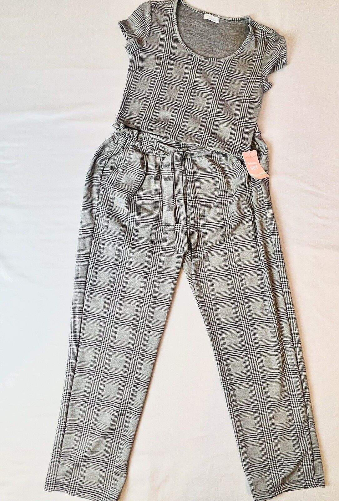 Haley & June Women’s Gray matching Set Top Sz XL Pants Sz XL