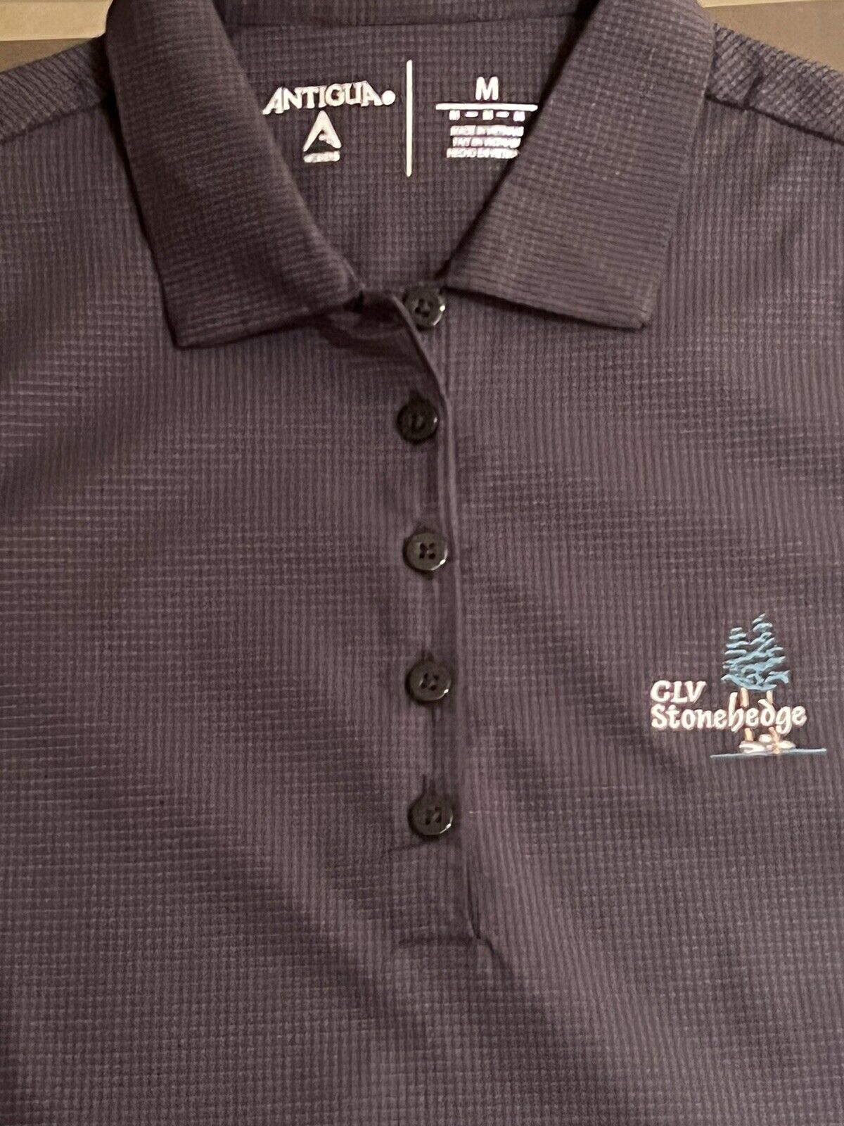 Antigua Women's Golf Shirt Black Size M