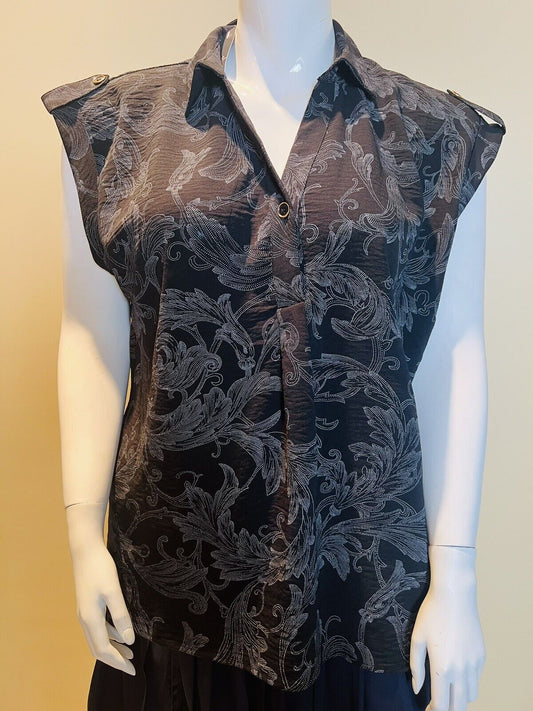 Olivia & Martin Women’s Black Blouse Size 1X Top Short Sleeve Shirt (9)