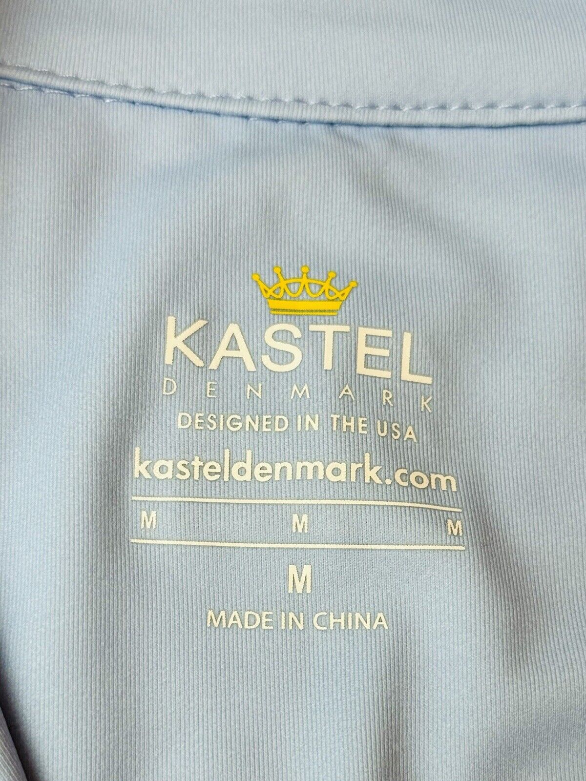 Kastel Denmark Cocktails Pattern Blue Shirt Sz M.  (77)