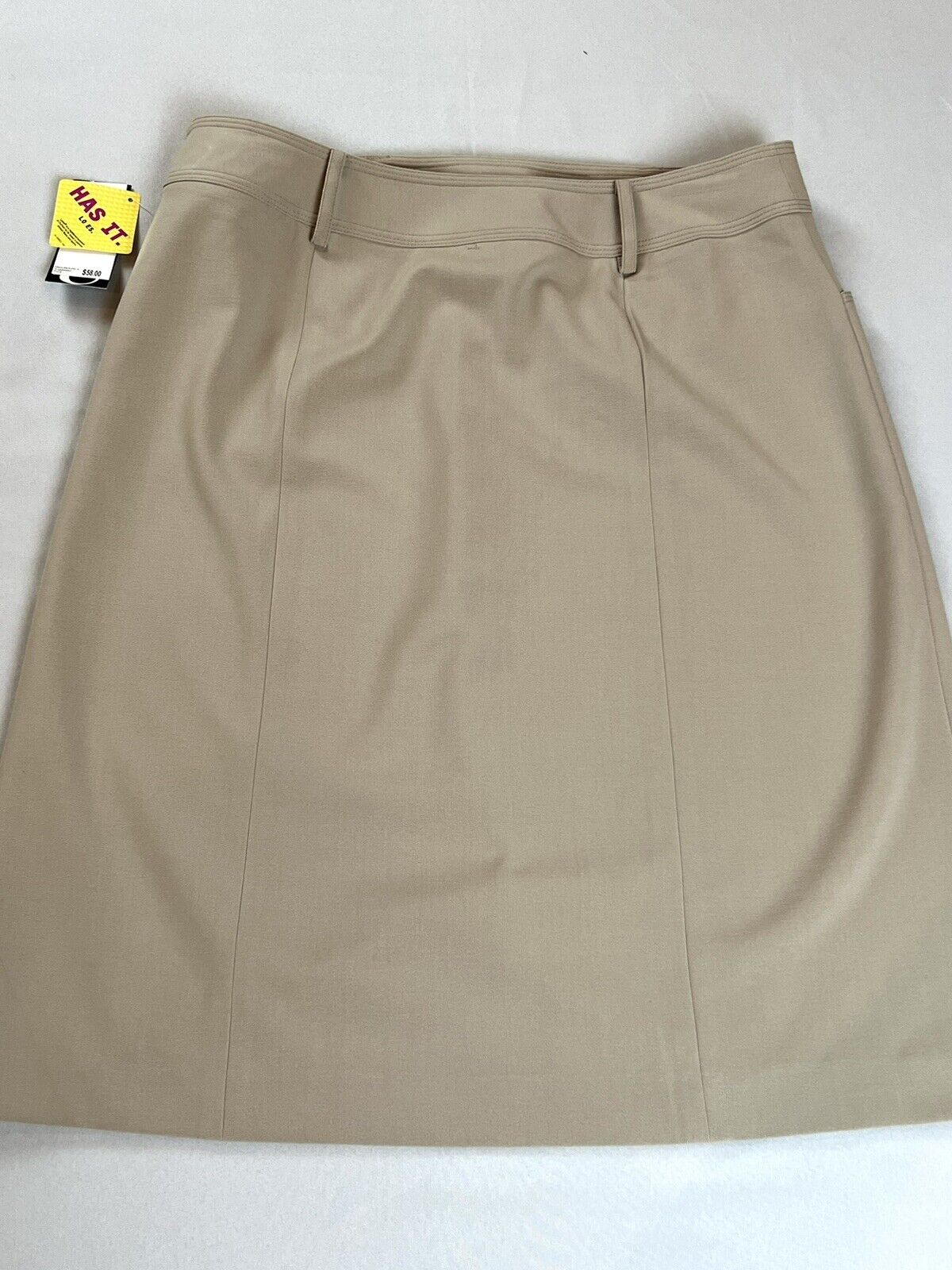 Element G” Women’s Straight Pencil Skirt Beige Sz 10