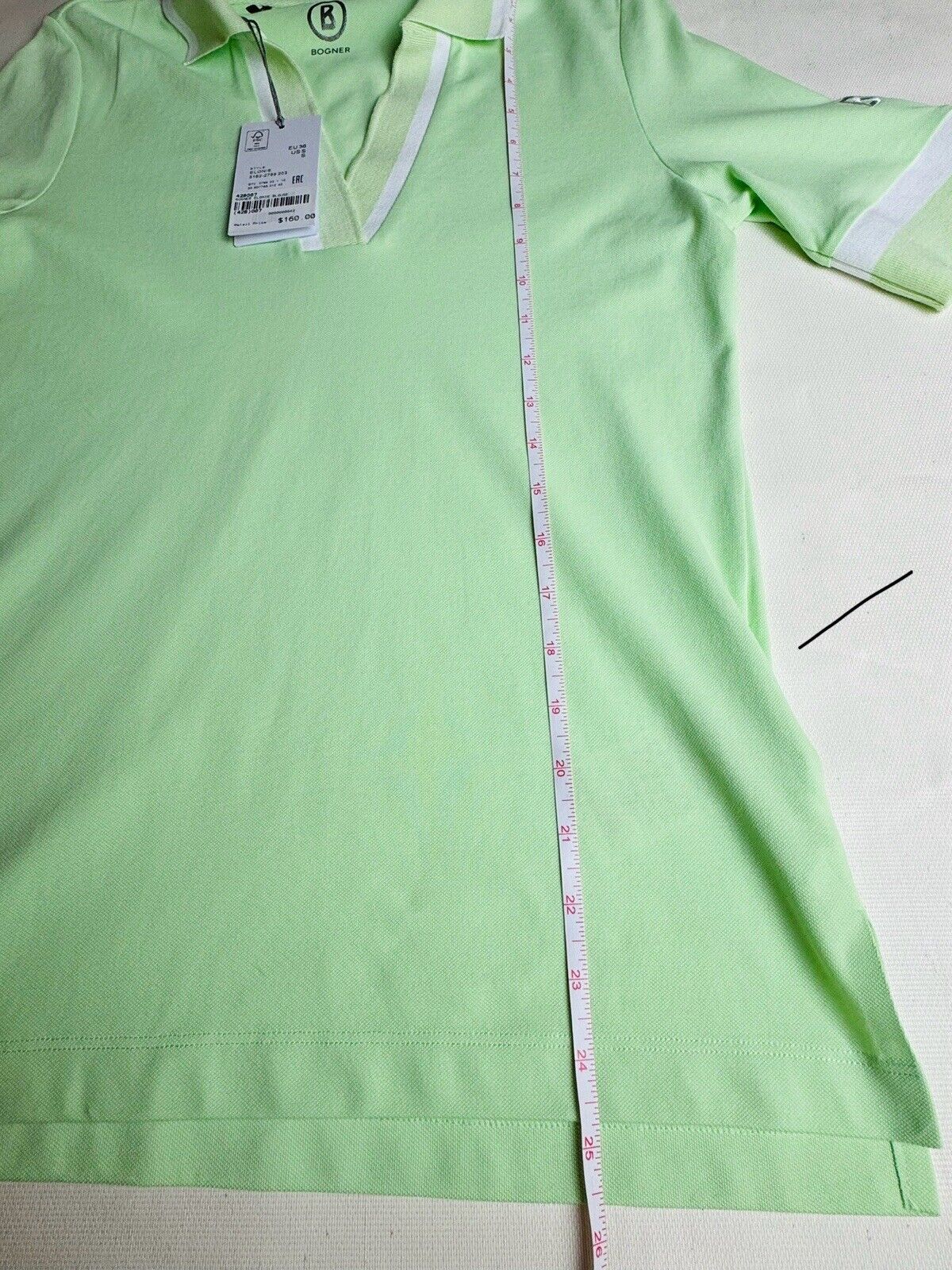 Bogner Women’s Polo Green Short Sleeve Shirt Sz S