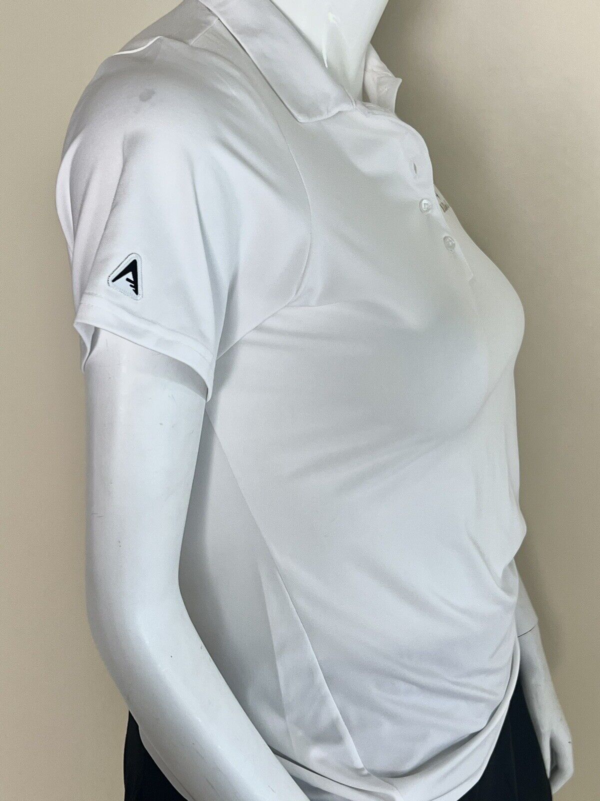 ANTIGUA Women's Top Golf Polo Shirt Ivory Sz L—(49)