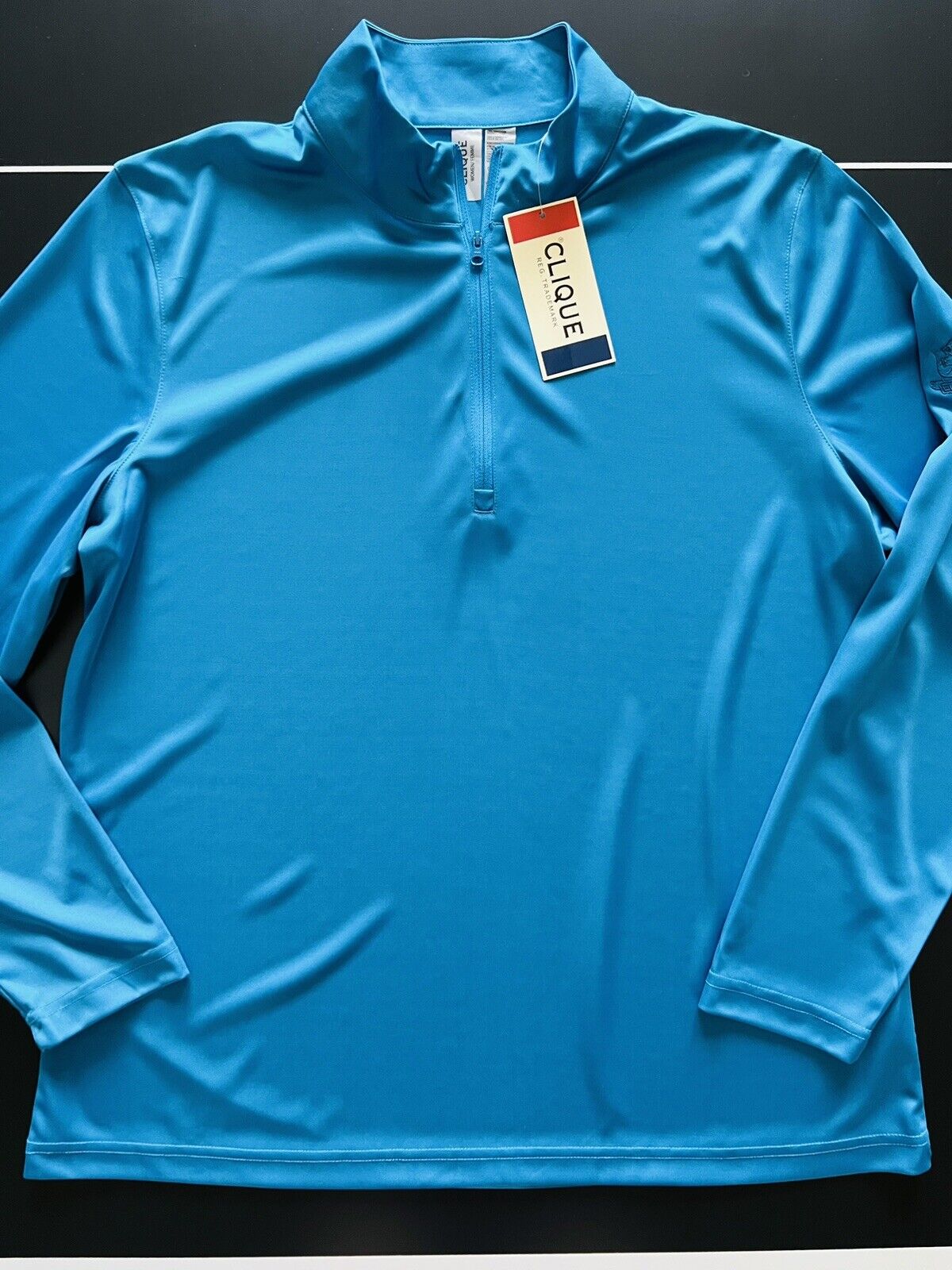 Clique Women's Top Long Sleeve Golf Shirt Blue Sz 2XL