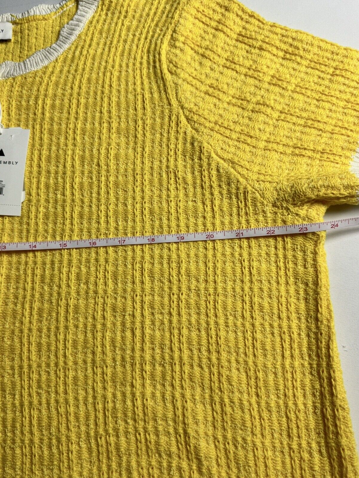 Free Assembly Women’s Tweed Yellow Dress Sz 2XL (66)