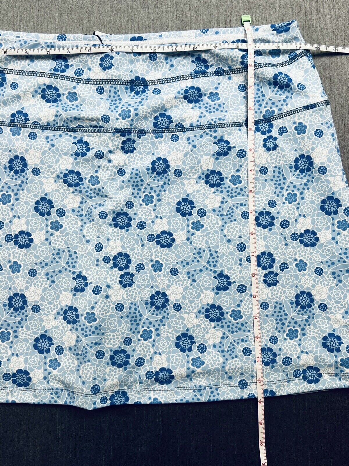 FUSION GOLF Women's Tennis Golf Skort Sz 2XL Blue Floral Skirt