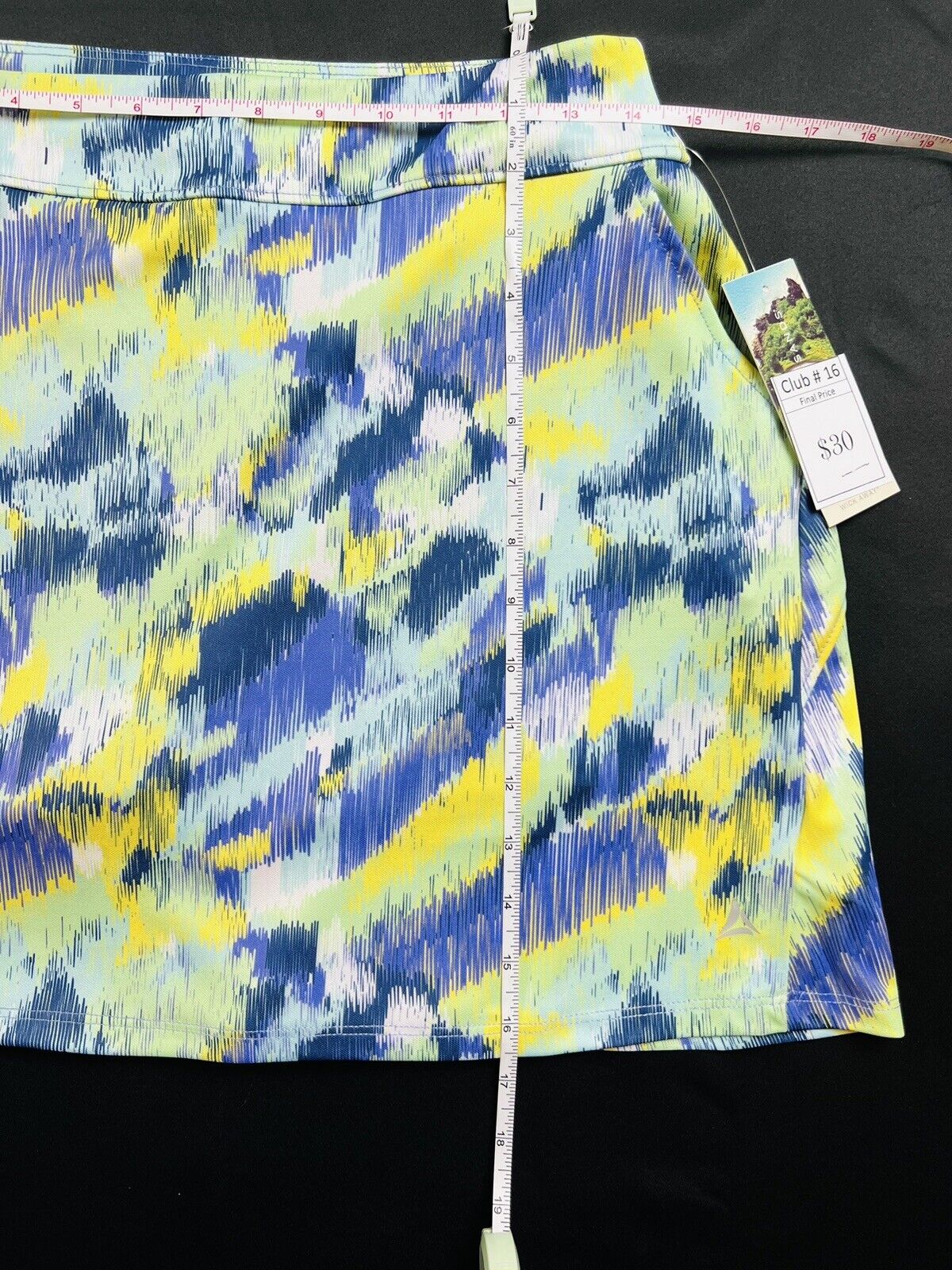 Bermuda Sands Woman's Blue Golf Skirt Tennis Skort Sz S Multicolor