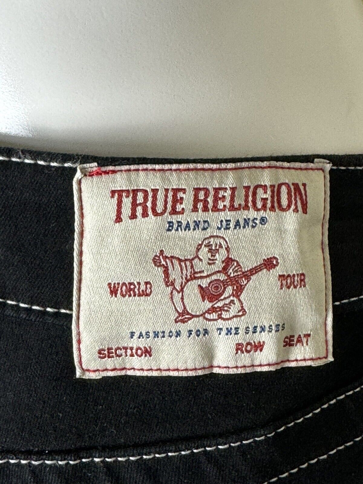 TRUE RELIGION Jenny Curvy JEANS Denim Stretch Women's Black Sz W31. (73)