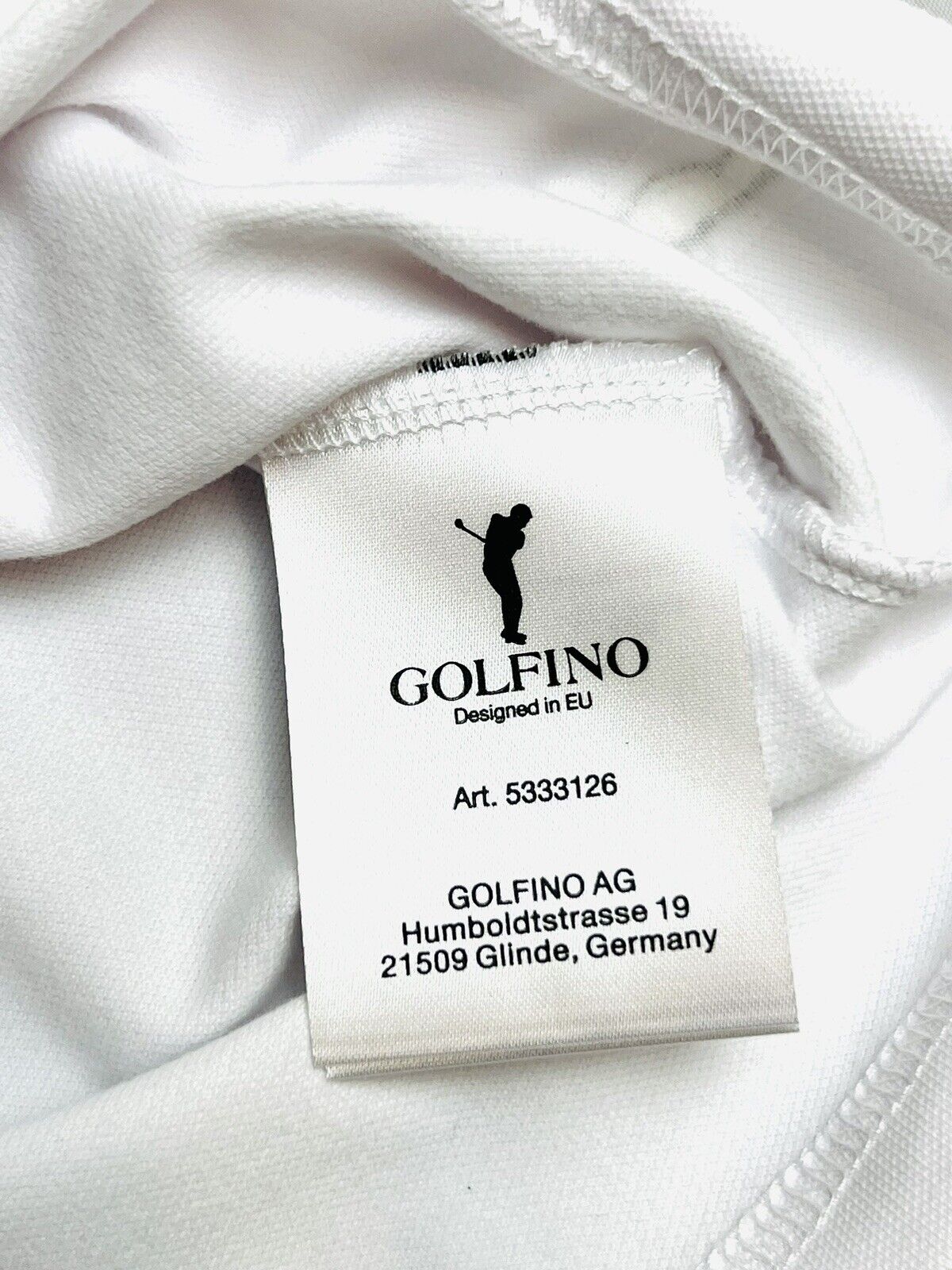 GOLFINO Women's Golf Shirt Long Sleeve White Size 14