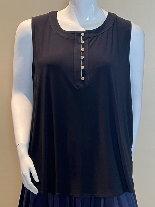 Anne Klein Women’s Blouse Black Sleeveless Top Sz 3XL (9)