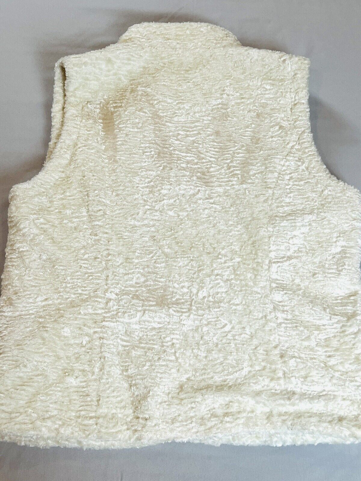 Women’s Reversible Puffer Vest Ivory Size S