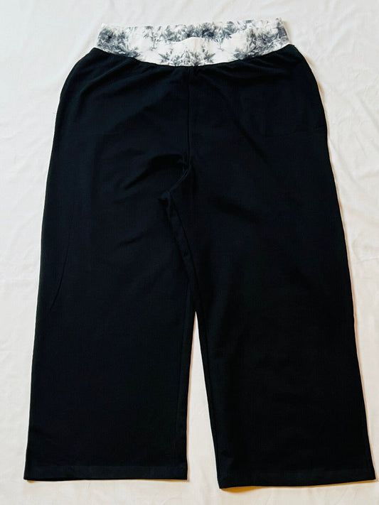 Nanette Lepore Women’s Wide Leg Yoga Pants Black Sz XL