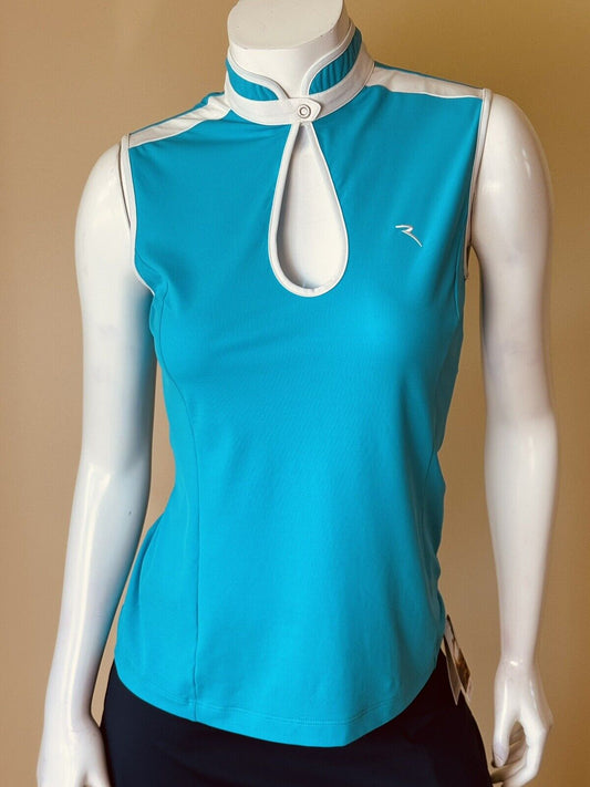 CHERVO Women’s Polo Golf Shirt Tennis Top SZ M/8.   (66)