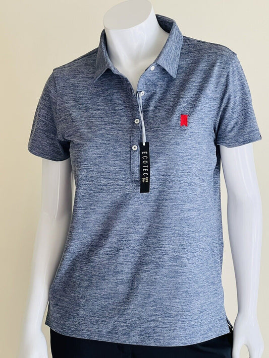 Live Ultra Women's Golf Polo Shirt/Top Size L blue gray